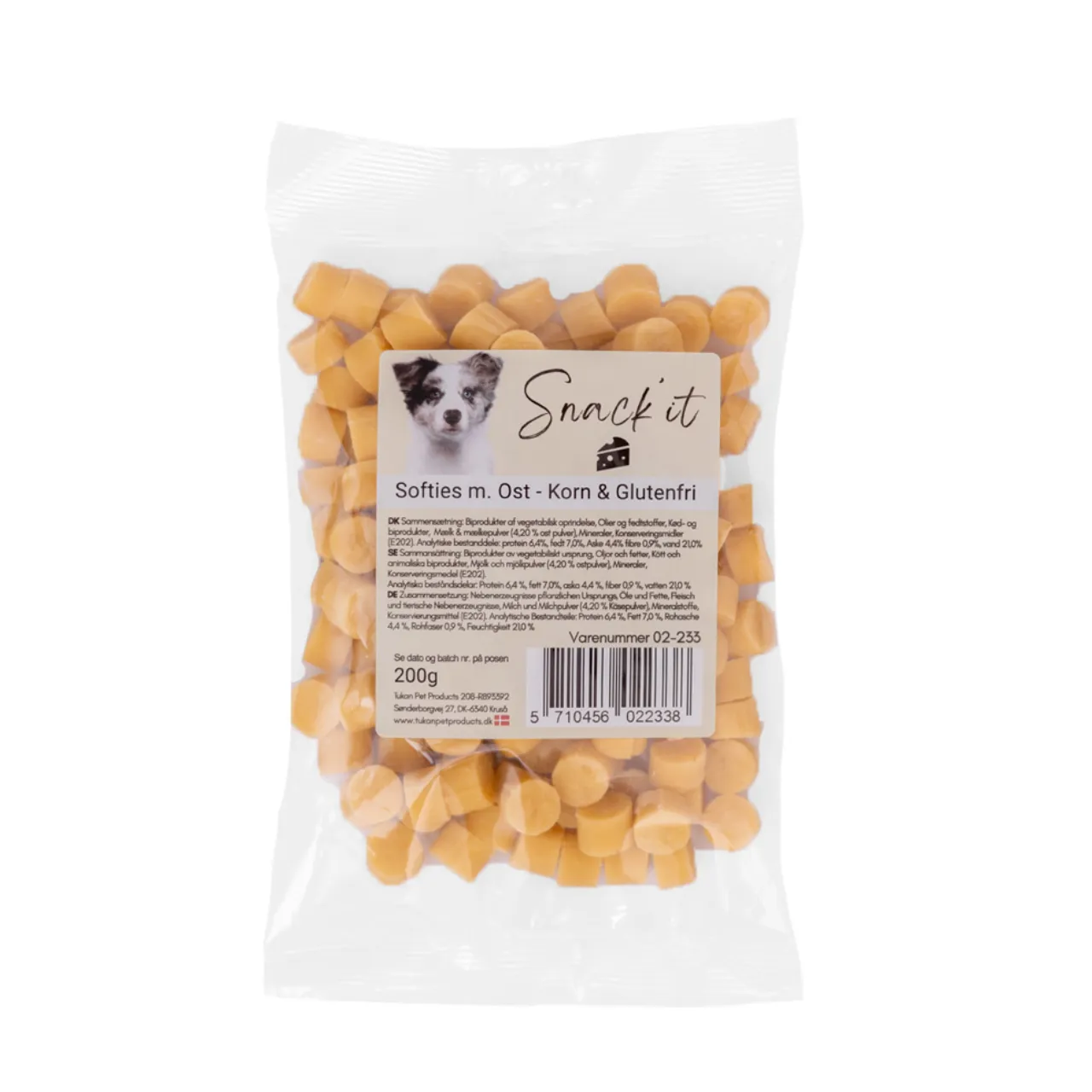Softies med ost hundesnacks 200 g - Cremet belønning med ekstra smag
